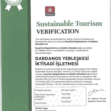 Hotel Dardanos Yerleskesi Egitim Ve Dinlenme Tesisi Hamidiye